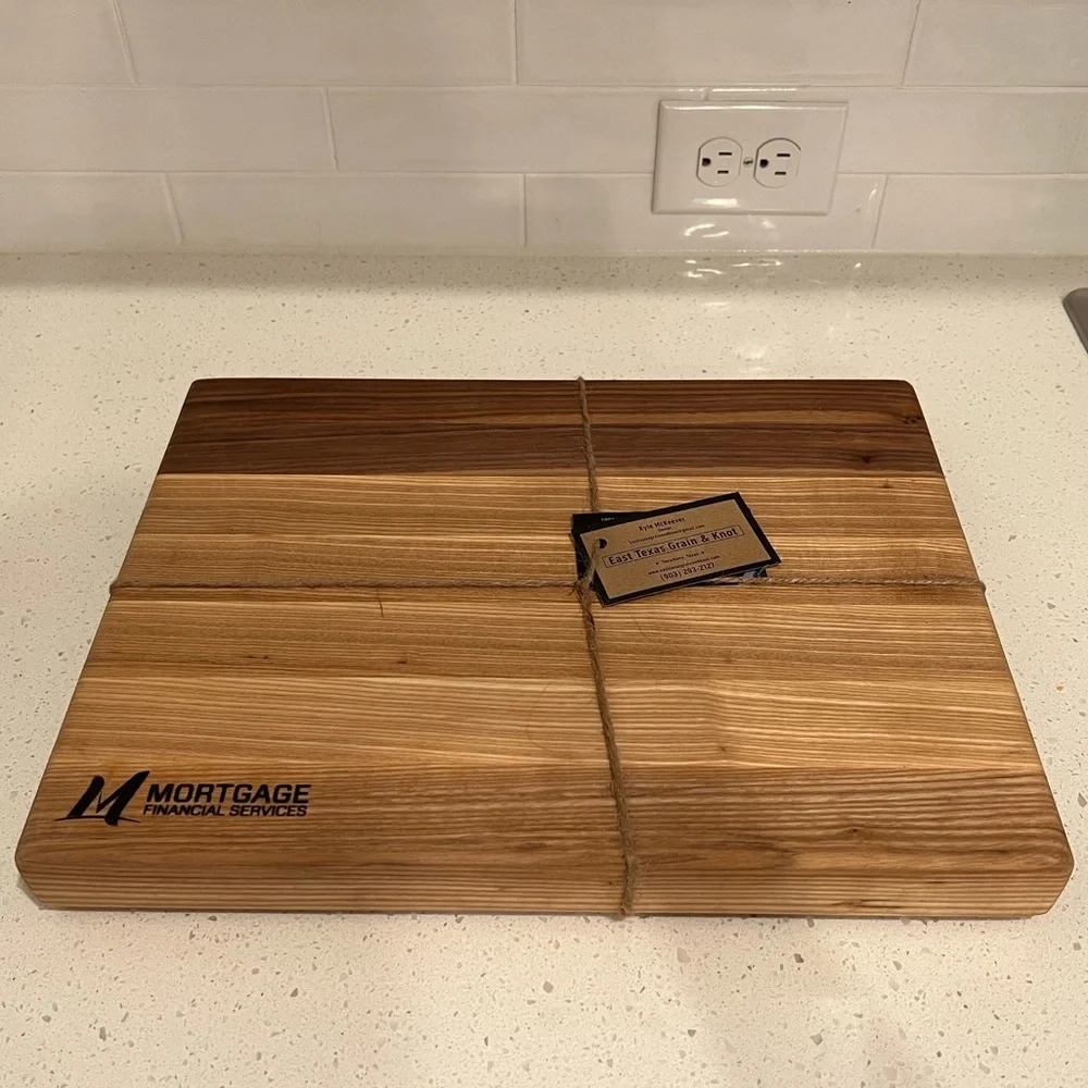 Grain & Knot Wood Butcher Block $150 Retail New with tags
